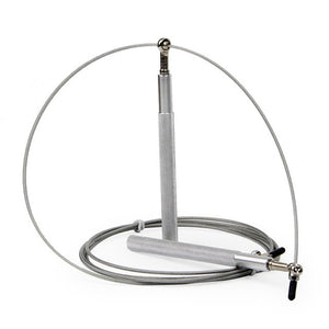 Corde à sauter de sport de crossfit chrome