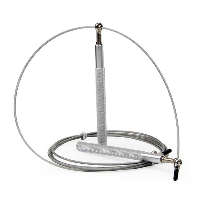 Corde à sauter de sport de crossfit chrome