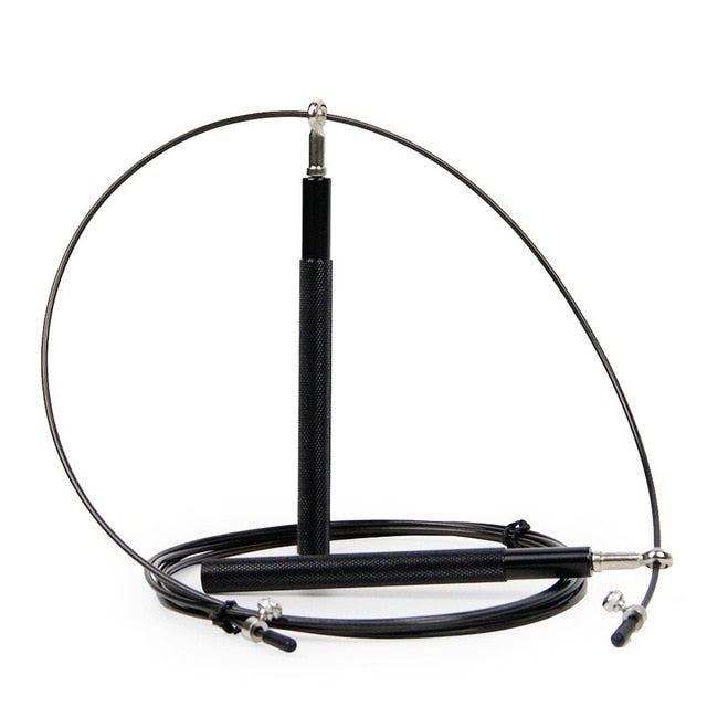 Corde à sauter de sport de crossfit noire