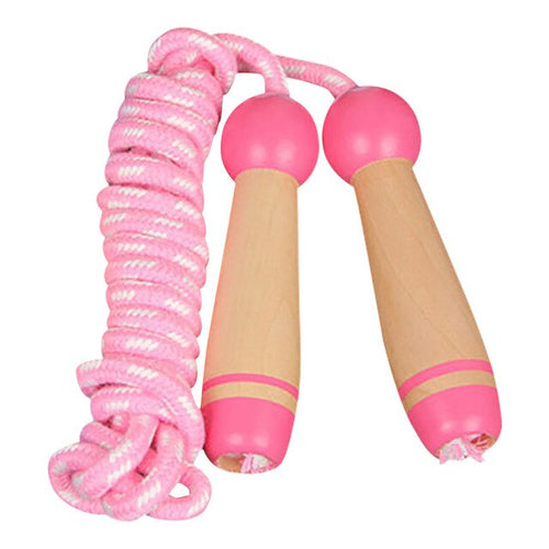 Corde à sauter jouet rose