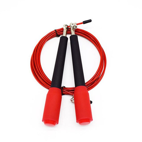 Corde à sauter crossfit cable acier rouge