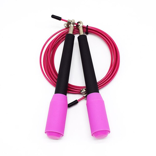 Corde à sauter Ultra-vitesse roulement à billes en métal corde à sauter en acier fil cordes à sauter pour boxe MMA Gym Fitness entraînement
