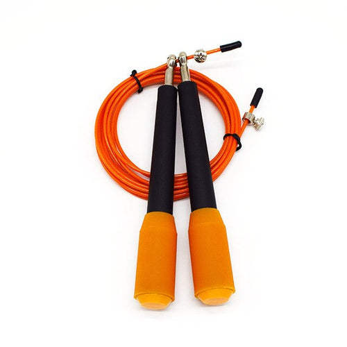 Corde à sauter crossfit cable acier orange