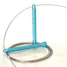 Charger l&#39;image dans la galerie, corde à sauter professionnel bleu claire avec son câble
